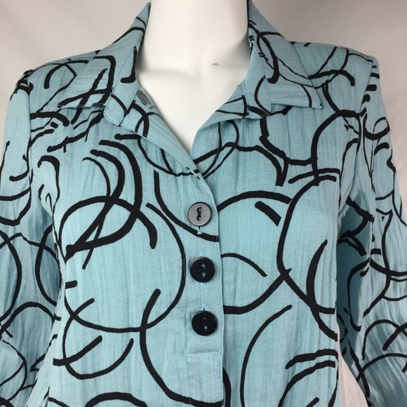 Habitat Tunic Swing Shirt Aqua - Picture 2 of 8